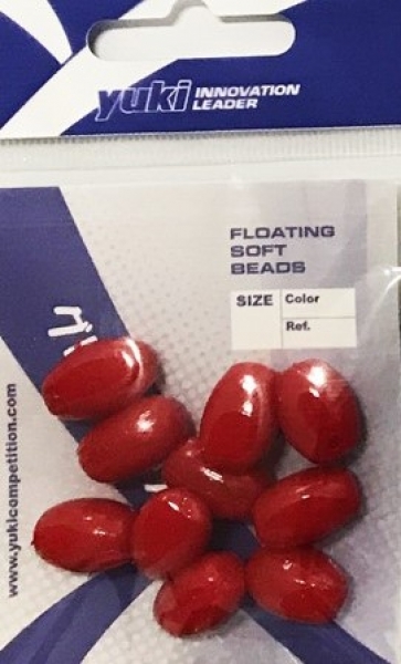 Yuki Floating Soft Beads red Gr. L